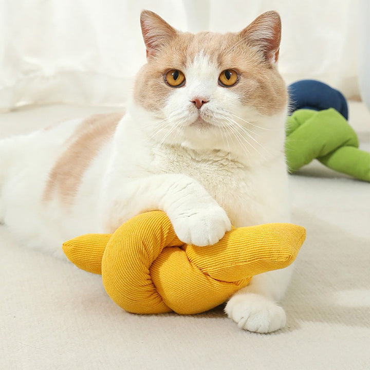 Unleash the Fun with Our Pet Cotton Rope Knot Chew Tug Interactive Toy