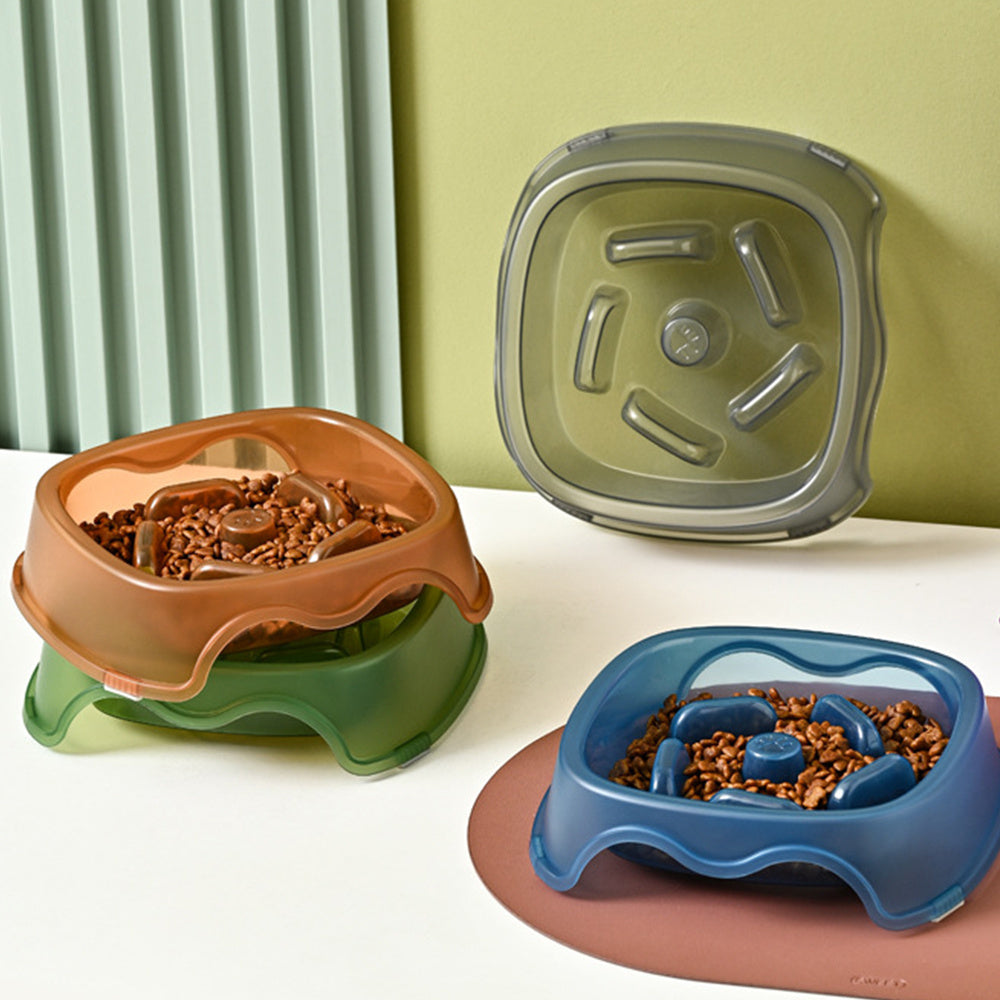 Pet Slow Feeding Anti Choking Water Bowl