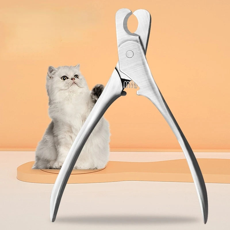 Pet Nail Clipper Professional Safety Stainless Steel Grooming Trimmer Tool