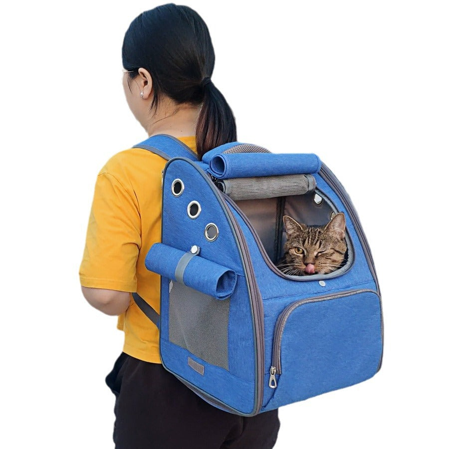 Pet Carrier Backpack Foldable Breathable Travel Bag