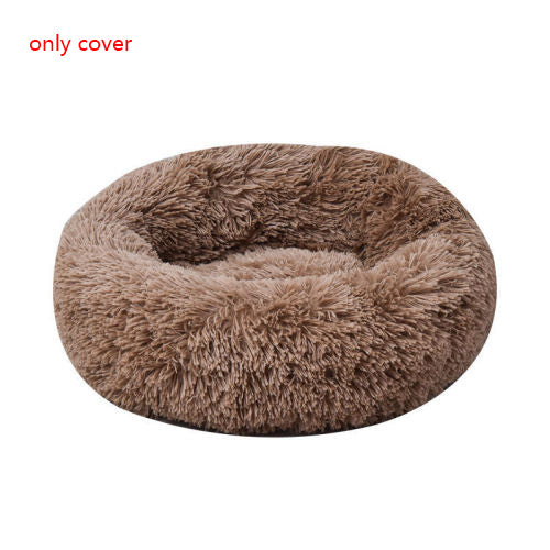 Plush Round Warm Winter Pet Sleeping Bed