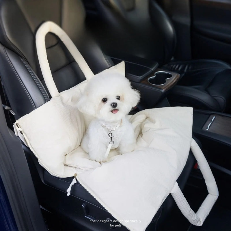 Pet Car Seat Adjustable Safety Leash Portable Travel Carrier