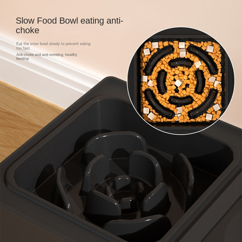 Pet Stainless Steel Double Bowl Elevated Feeding Stand