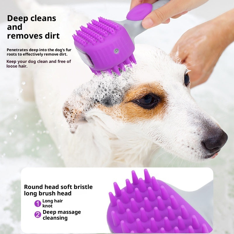 Pet Shower Brush Bath Hair Cleaning Float Tool