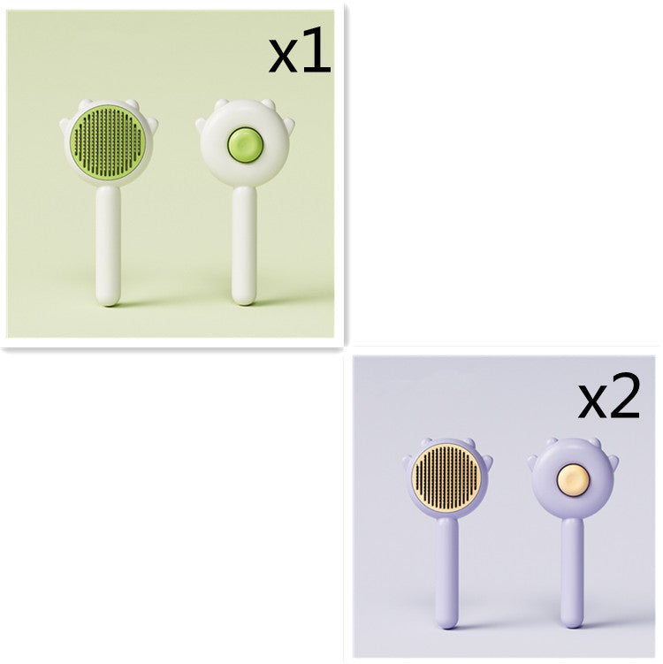 Pet Grooming Comb Massage Hair Removal Brush Scratcher Cleaning Tool