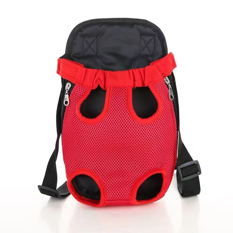 Pet Carrier Backpack Breathable Adjustable Front Travel Hiking Bag