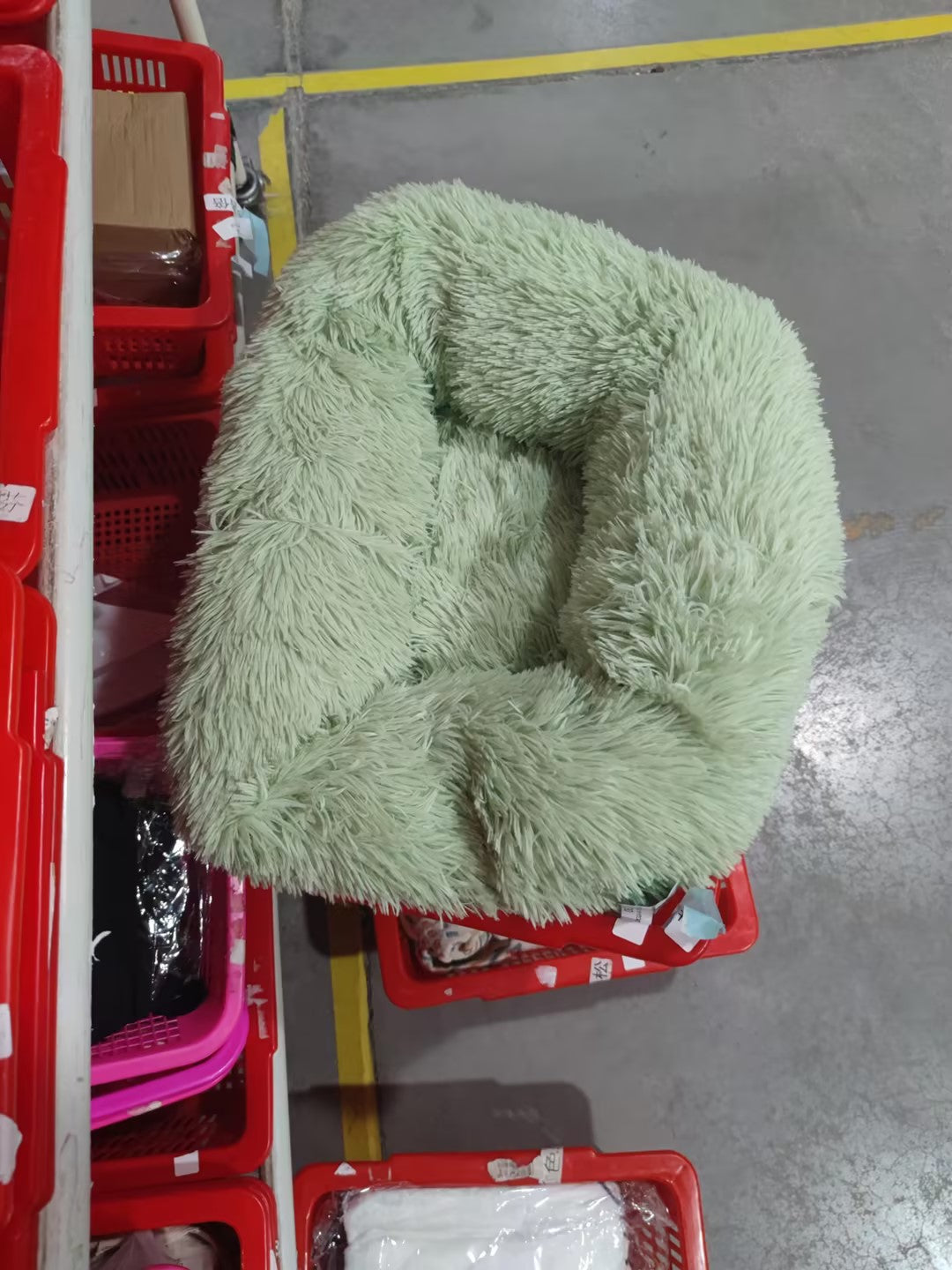 Pet Bed Round Soft Thick Plush Cushion Sleeping Mat