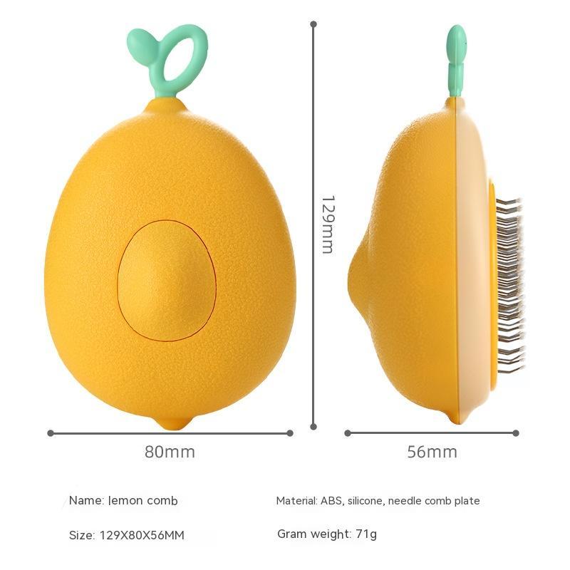Pet Grooming Brush Avocado Shaped Hair Remover Comb Stainless Steel Needle Tool