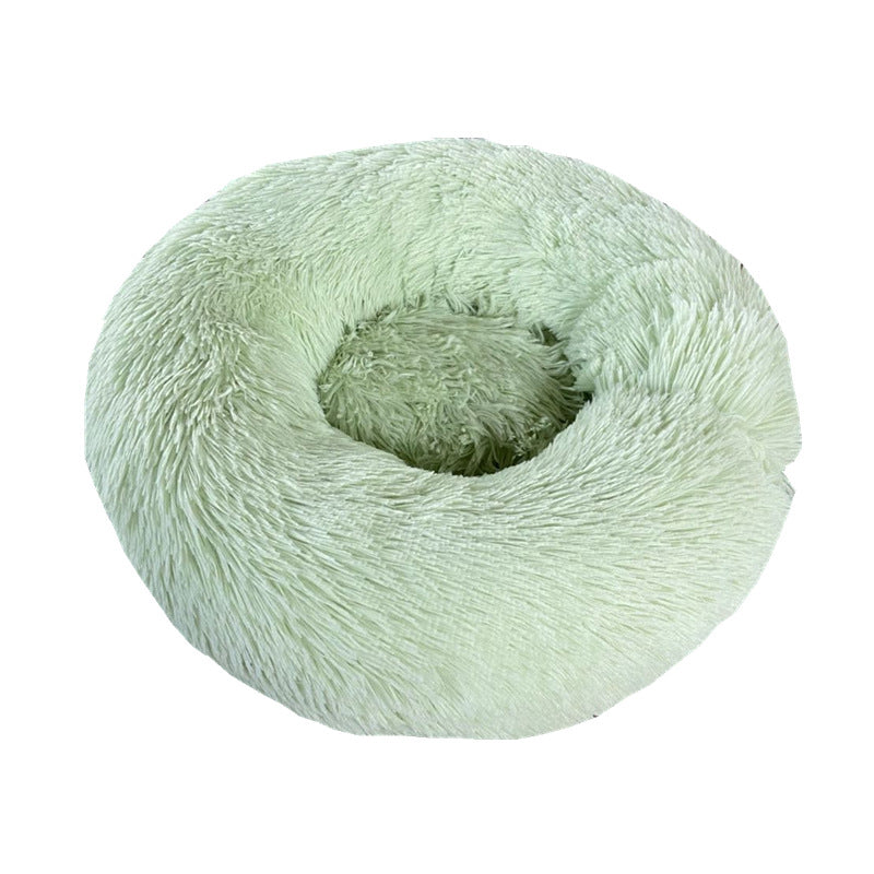 Pet Bed Round Soft Thick Plush Cushion Sleeping Mat