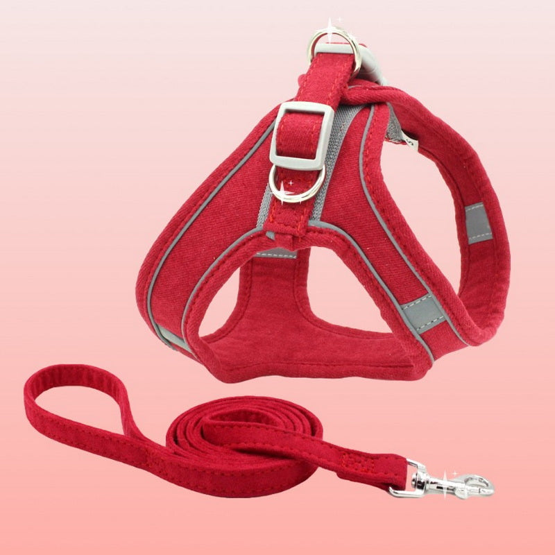 Pet Vest Type Chest Harness Leash Walking Control Gear