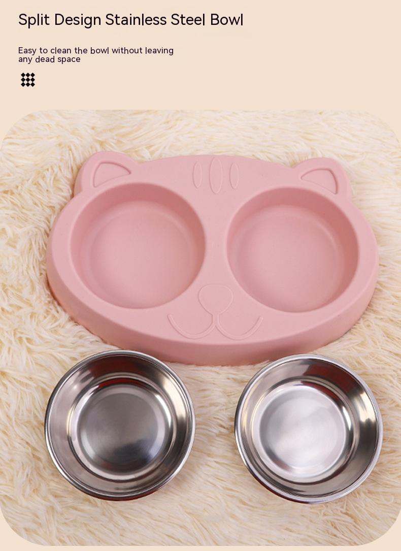 Pet Food And Water Feeding Bowl Basin