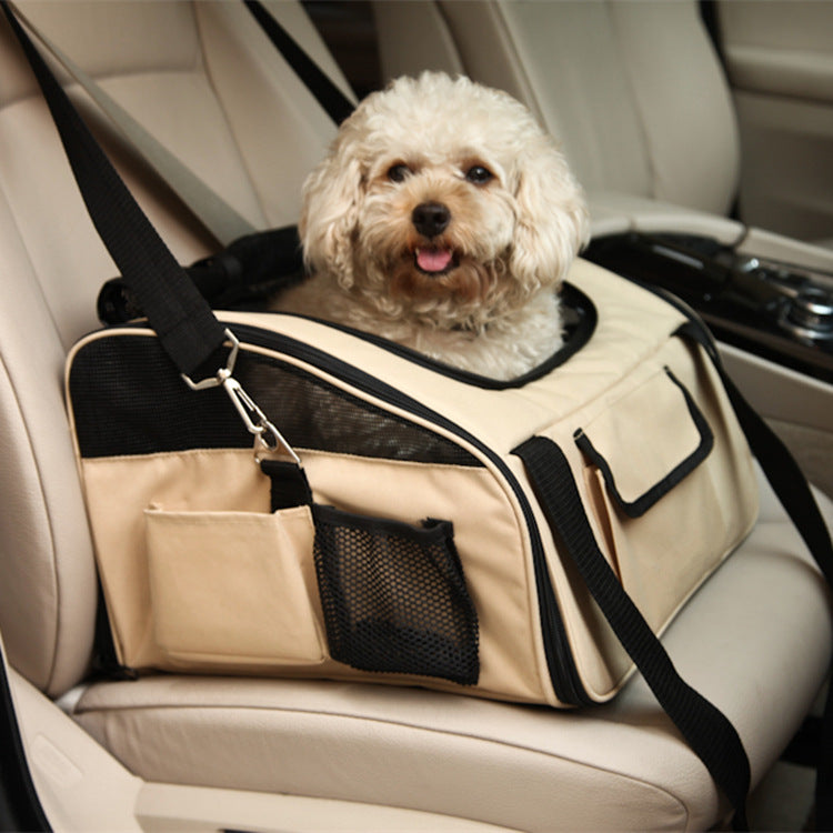 Pet Car Seat Carrier Folding Hammock Travel Safety Transport Bag