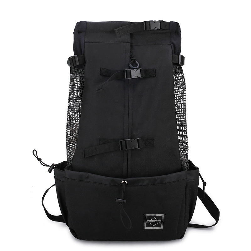 Pet Carrier Backpack Double Shoulder Portable Travel Outdoor Bag