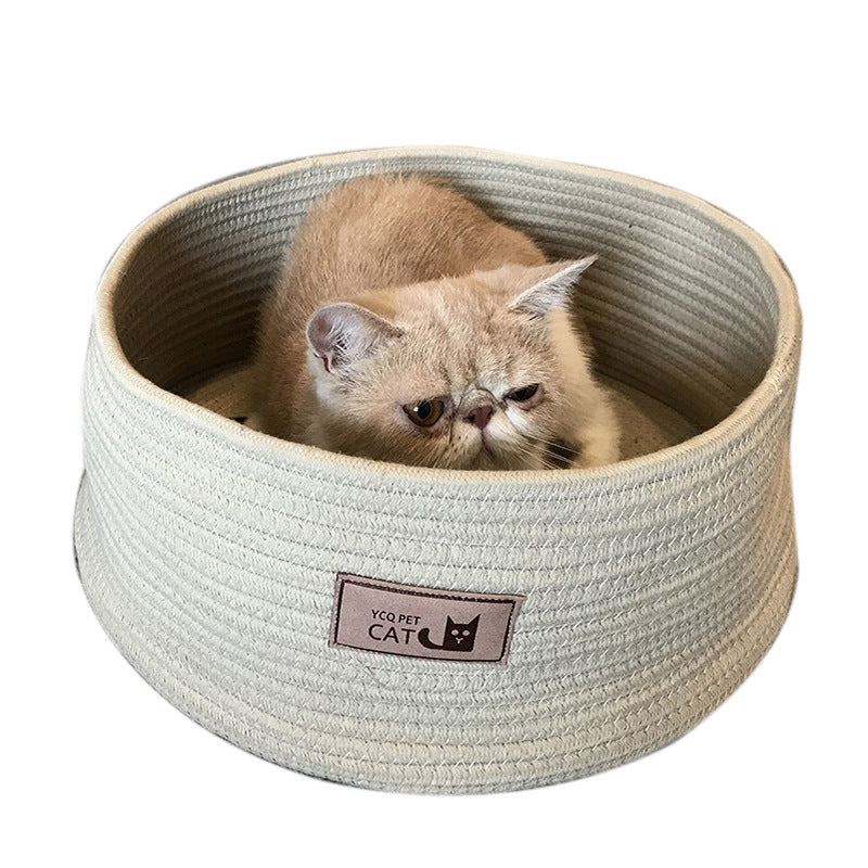 Pet Bed Round Kennel Litter Soft Sleeping Nest