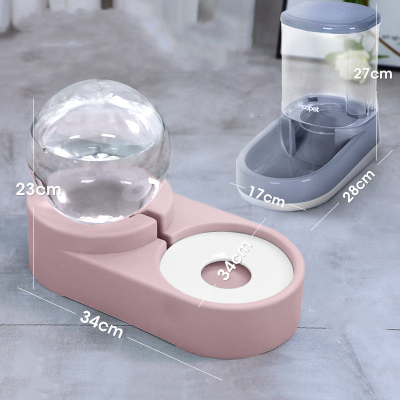 Pet Bubble Fountain Automatic Feeder Water Bowl 1.8L