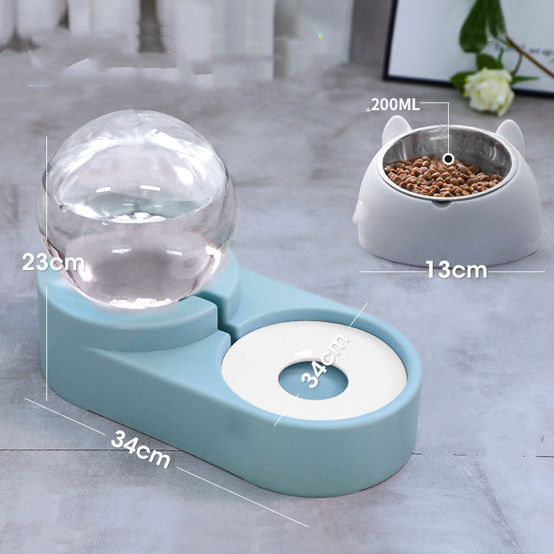 Pet Bubble Fountain Automatic Feeder Water Bowl 1.8L