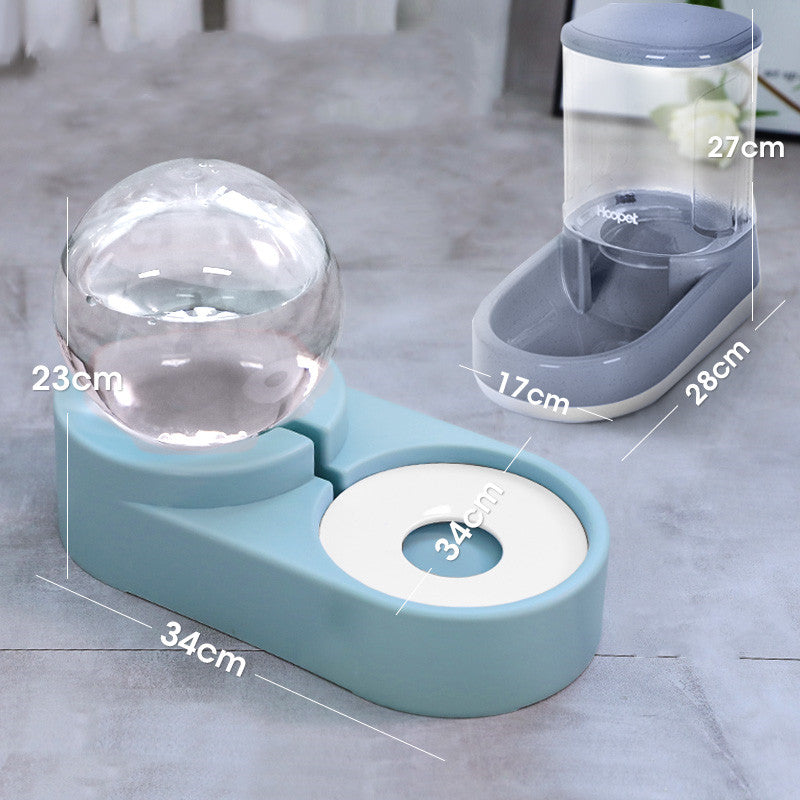 Pet Bubble Fountain Automatic Feeder Water Bowl 1.8L