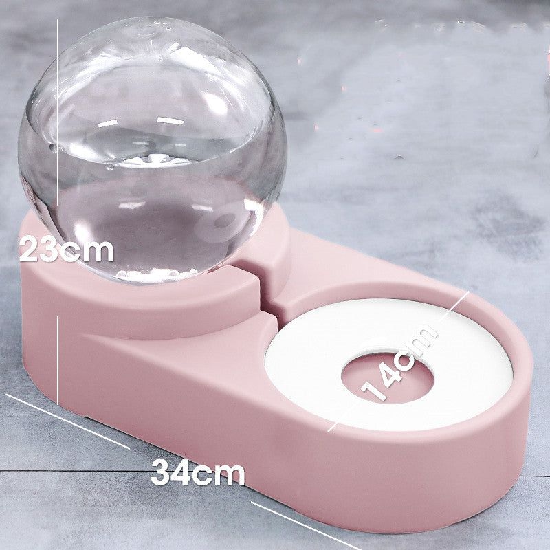 Pet Bubble Fountain Automatic Feeder Water Bowl 1.8L