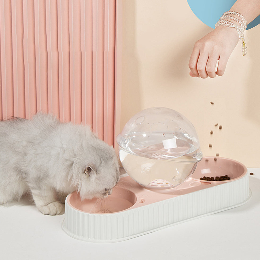 Pet Automatic Feeding And Drinking Water Bowl