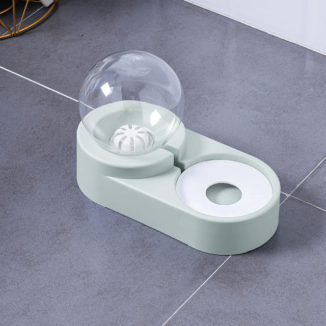 Pet Bubble Fountain Automatic Feeder Water Bowl 1.8L