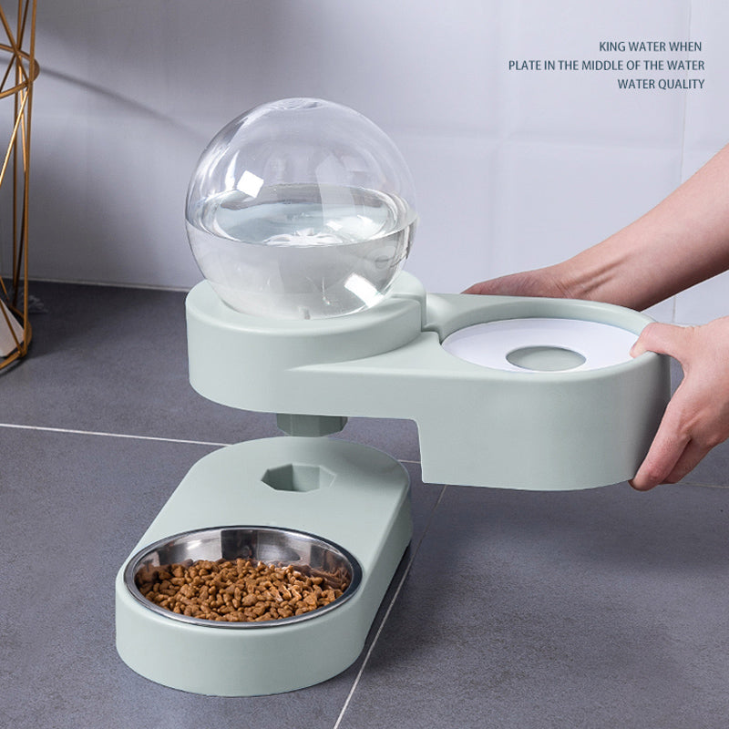Pet Bubble Fountain Automatic Feeder Water Bowl 1.8L
