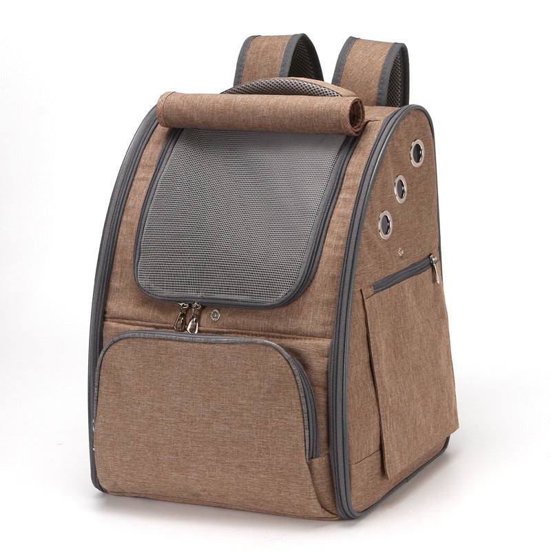 Pet Carrier Backpack Foldable Breathable Travel Bag