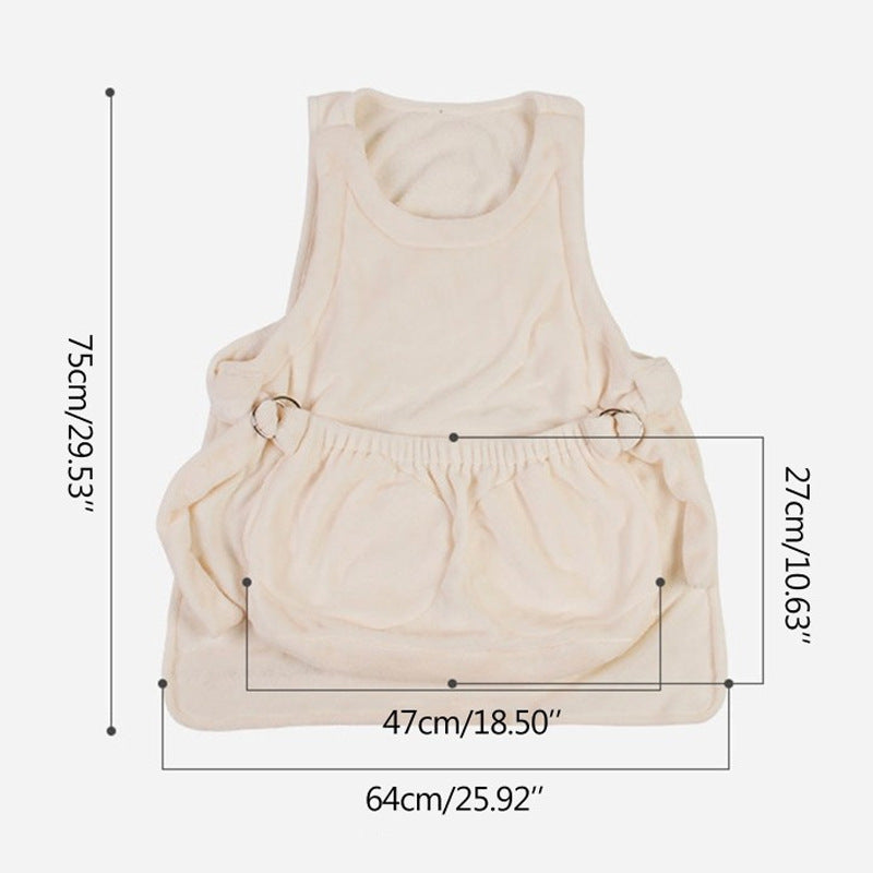 Pet Carrier Apron Outdoor Travel Hanging Breathable Tote Bag