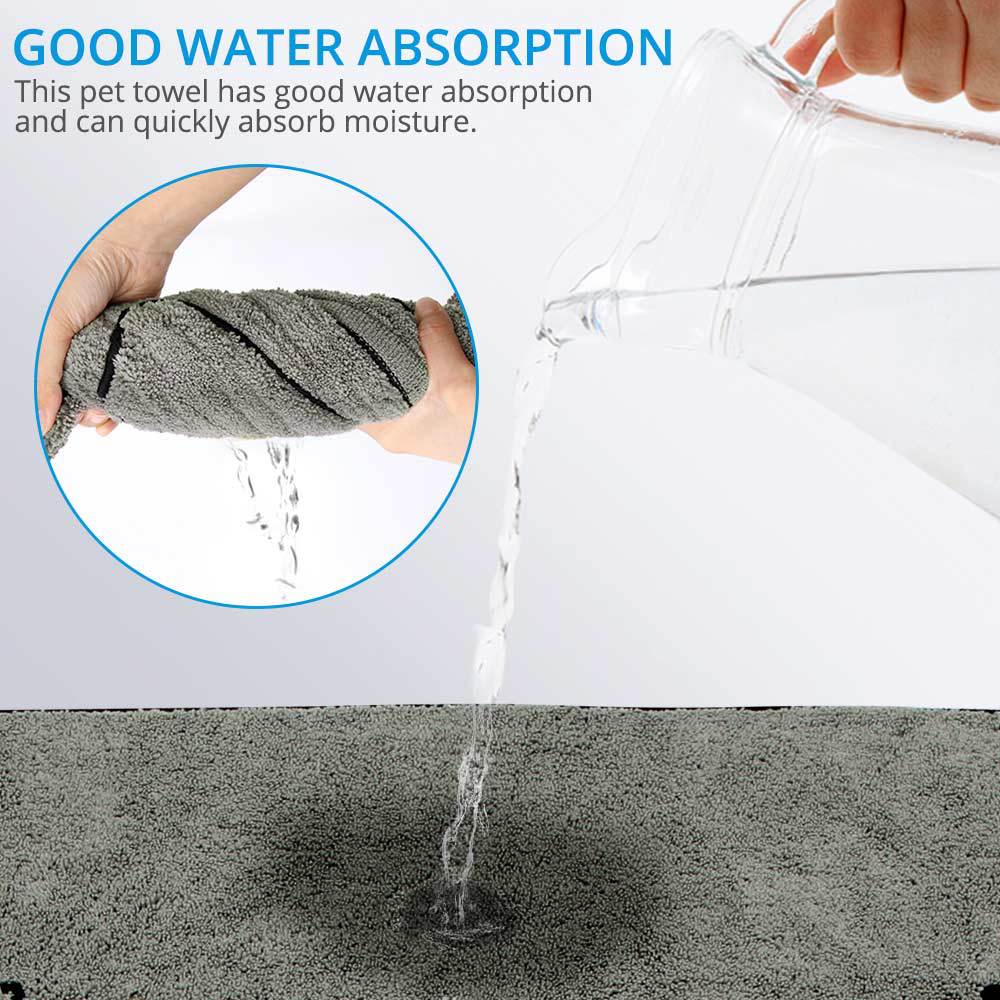 Pet Super Absorbent Bathrobe Bath Towel Drying Wrap