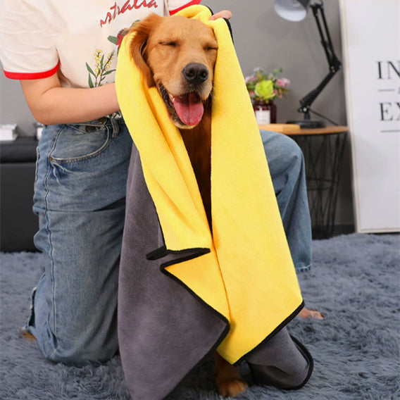 Pet Bath Towel Super Absorbent Quick Drying Microfiber Grooming Towel