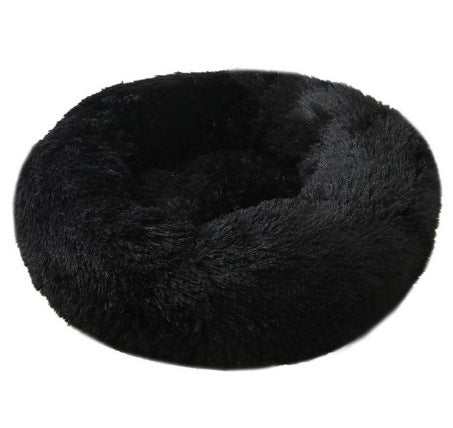 Pet Bed Round Soft Thick Plush Cushion Sleeping Mat