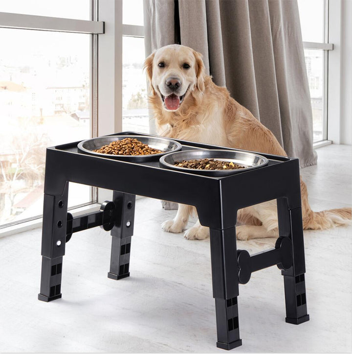 Elevated Pet Feeding Bowl Neck Support Anti Tumble Stand