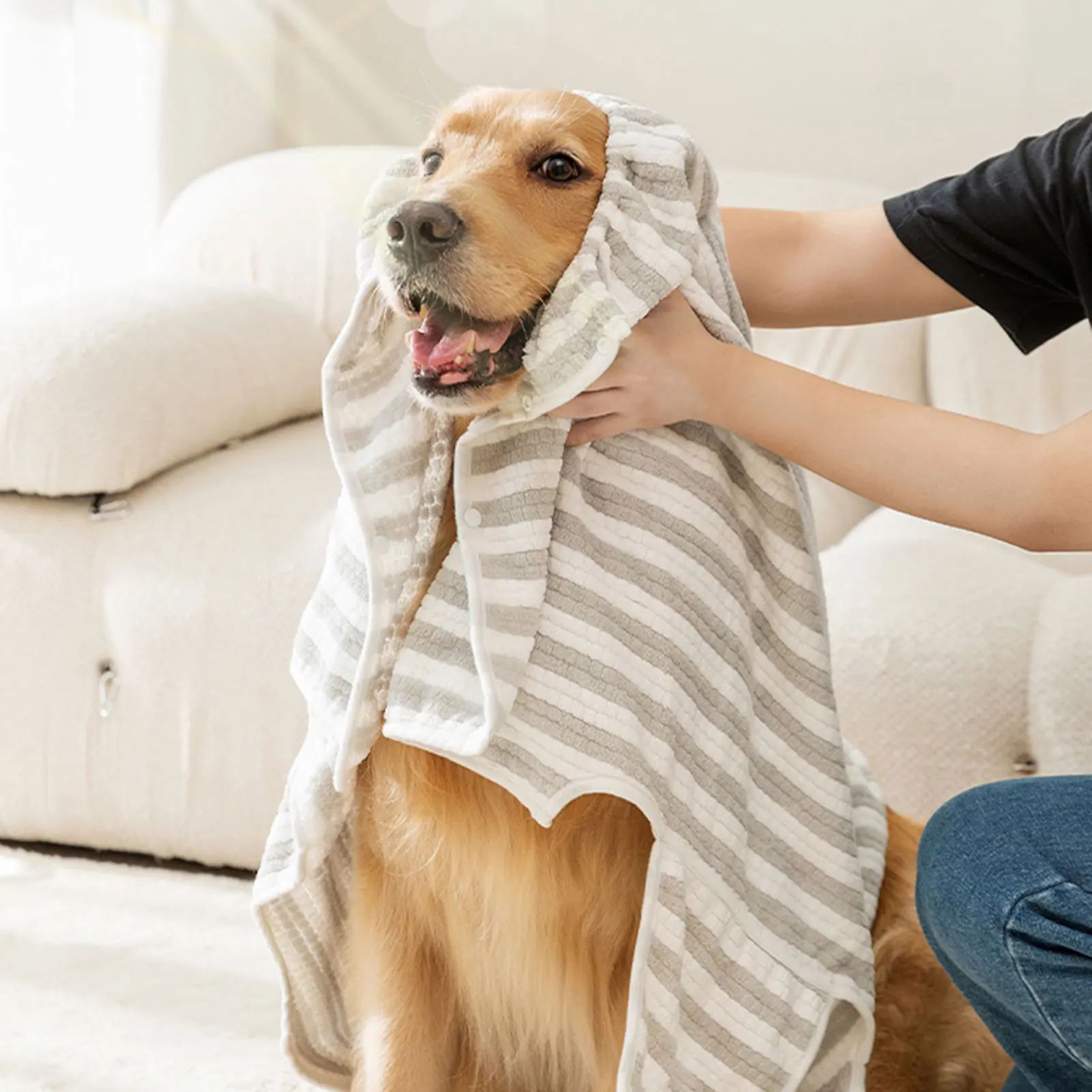 Pet Ultra Absorbent Quick Dry Bathrobe Bath Towel