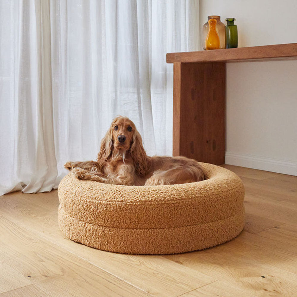Pet Bed Round Leisure Nest Solid Color Indoor House