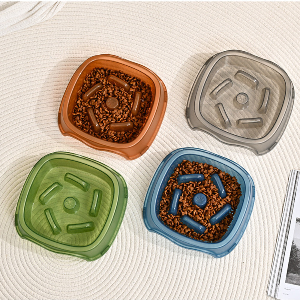 Pet Slow Feeding Anti Choking Water Bowl
