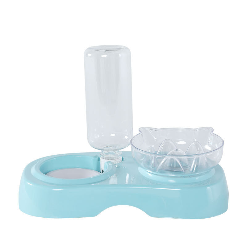 Pet Transparent Plastic Feeding And Drinking Bowl
