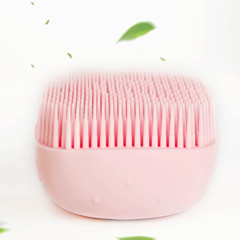 Pet Silicone Bath Brush Shampoo Dispenser Grooming Scrubber Tool