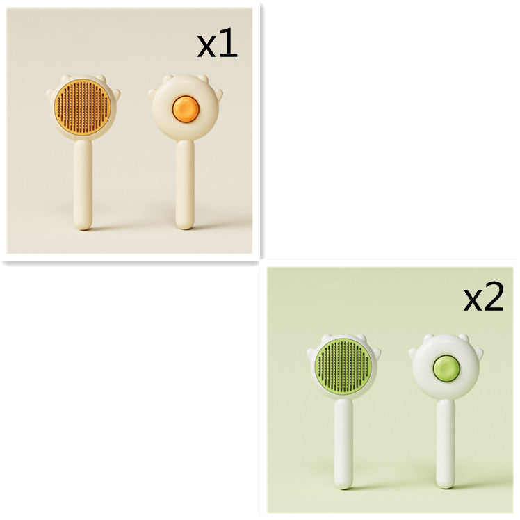 Pet Grooming Comb Massage Hair Removal Brush Scratcher Cleaning Tool