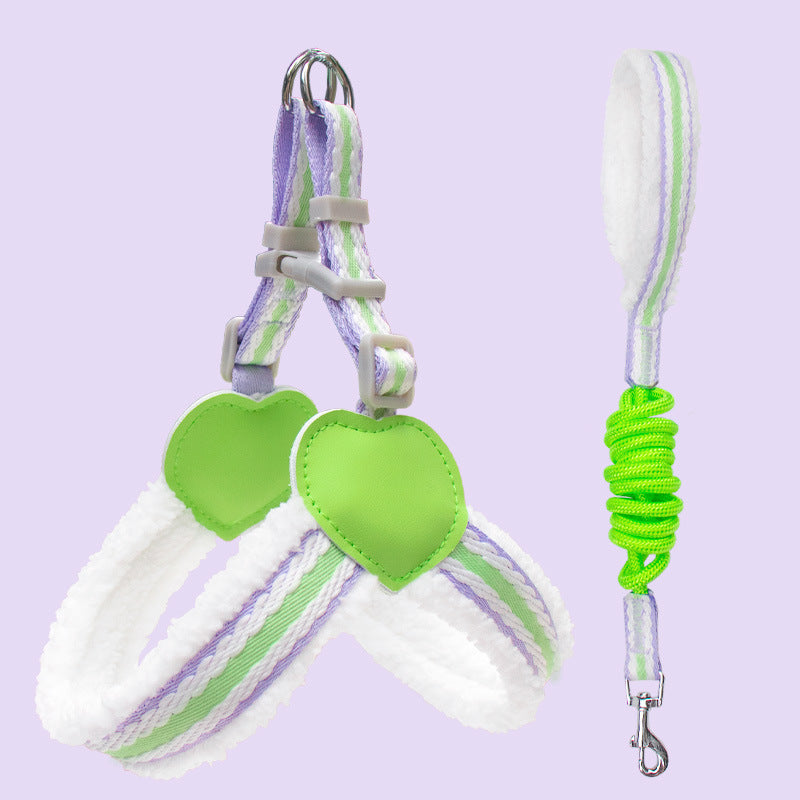 Pet Breathable Chest Vest Leash Walking Gear