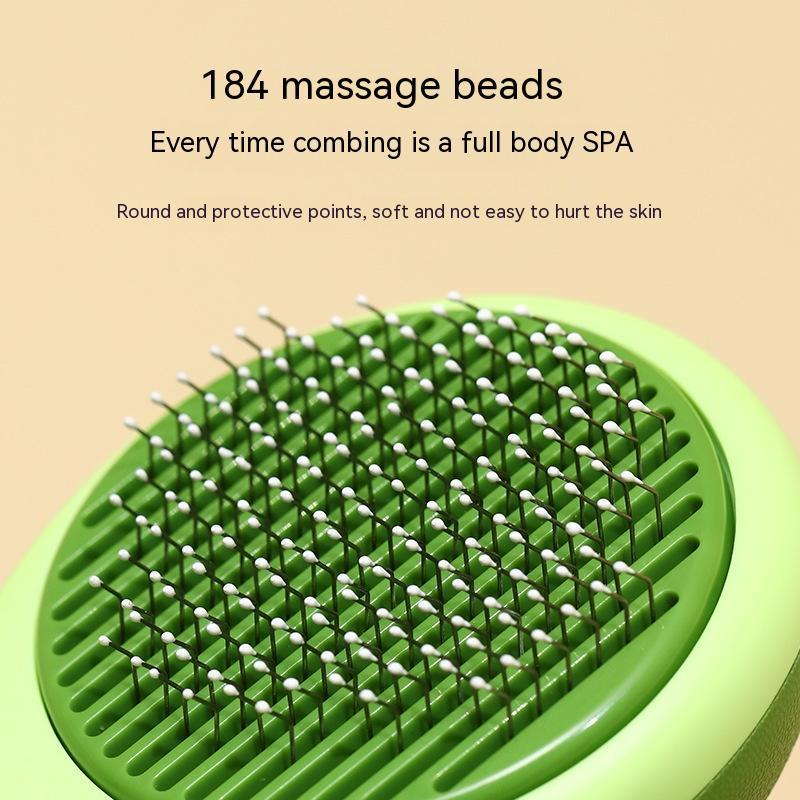 Pet Grooming Brush Avocado Shaped Hair Remover Comb Stainless Steel Needle Tool