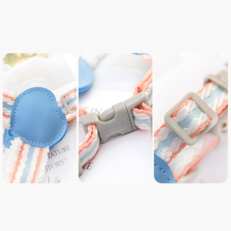 Pet Breathable Chest Vest Leash Walking Gear