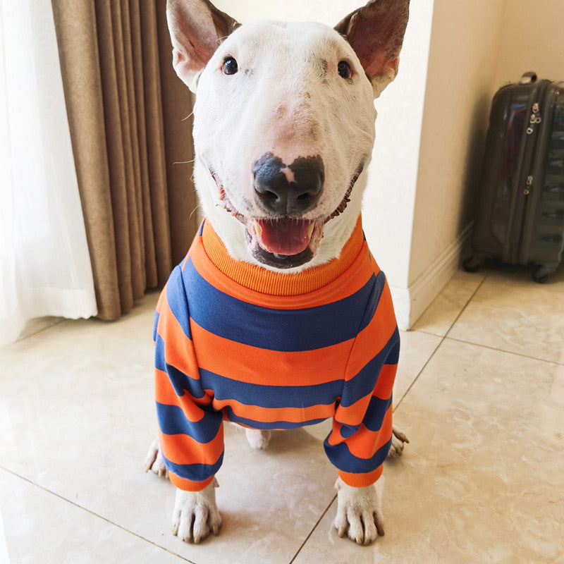 Pet Striped T-Shirt Fashion Cute Simple Apparel