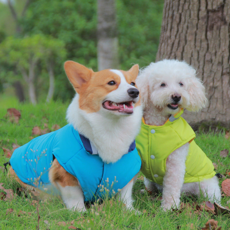 Pet Waterproof Outdoor Jacket Thickened Double Sided Reflective Wear