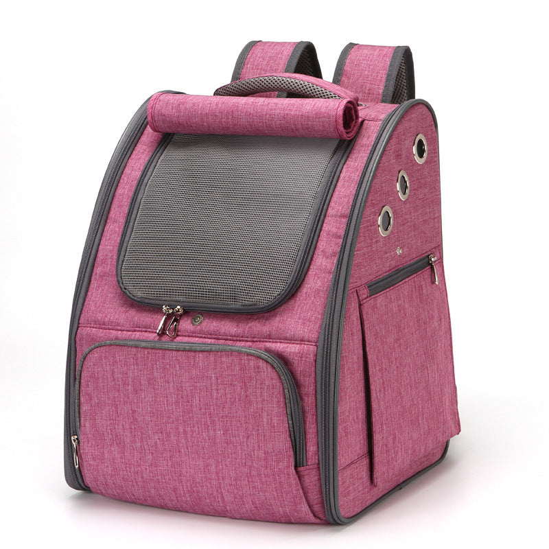Pet Carrier Backpack Foldable Breathable Travel Bag