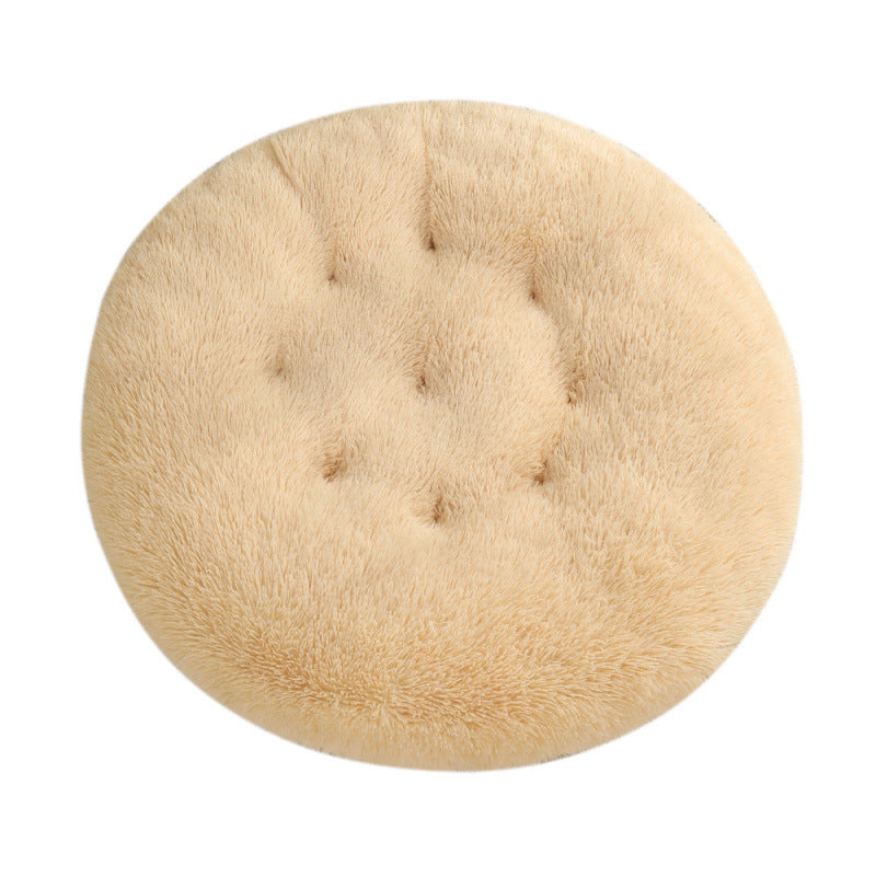 Pet Bed Round Plush Warm Sleeping Mat House Bed