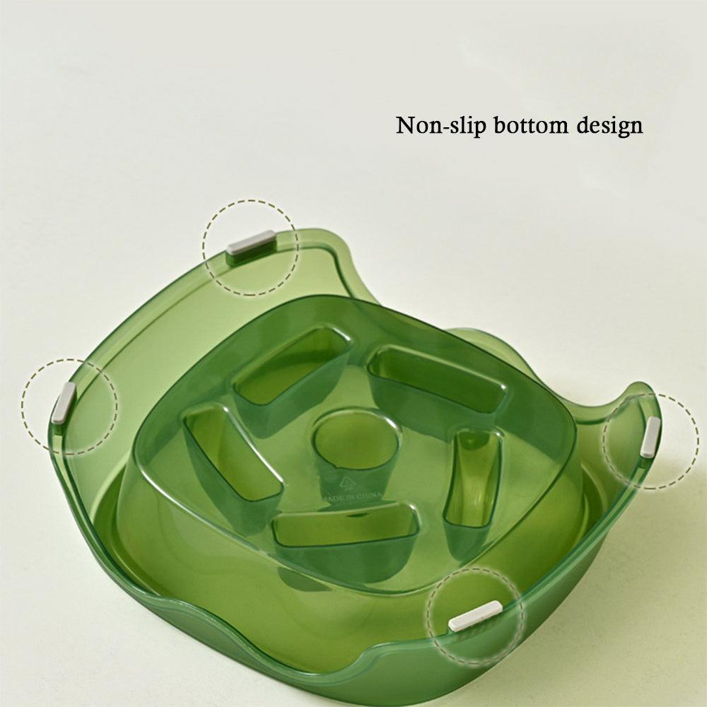 Pet Slow Feeding Anti Choking Water Bowl