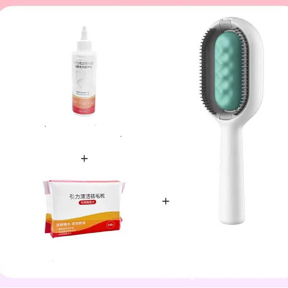 Pet Grooming Brush Dematting Comb Floating Hair Removal Cleaning Tool
