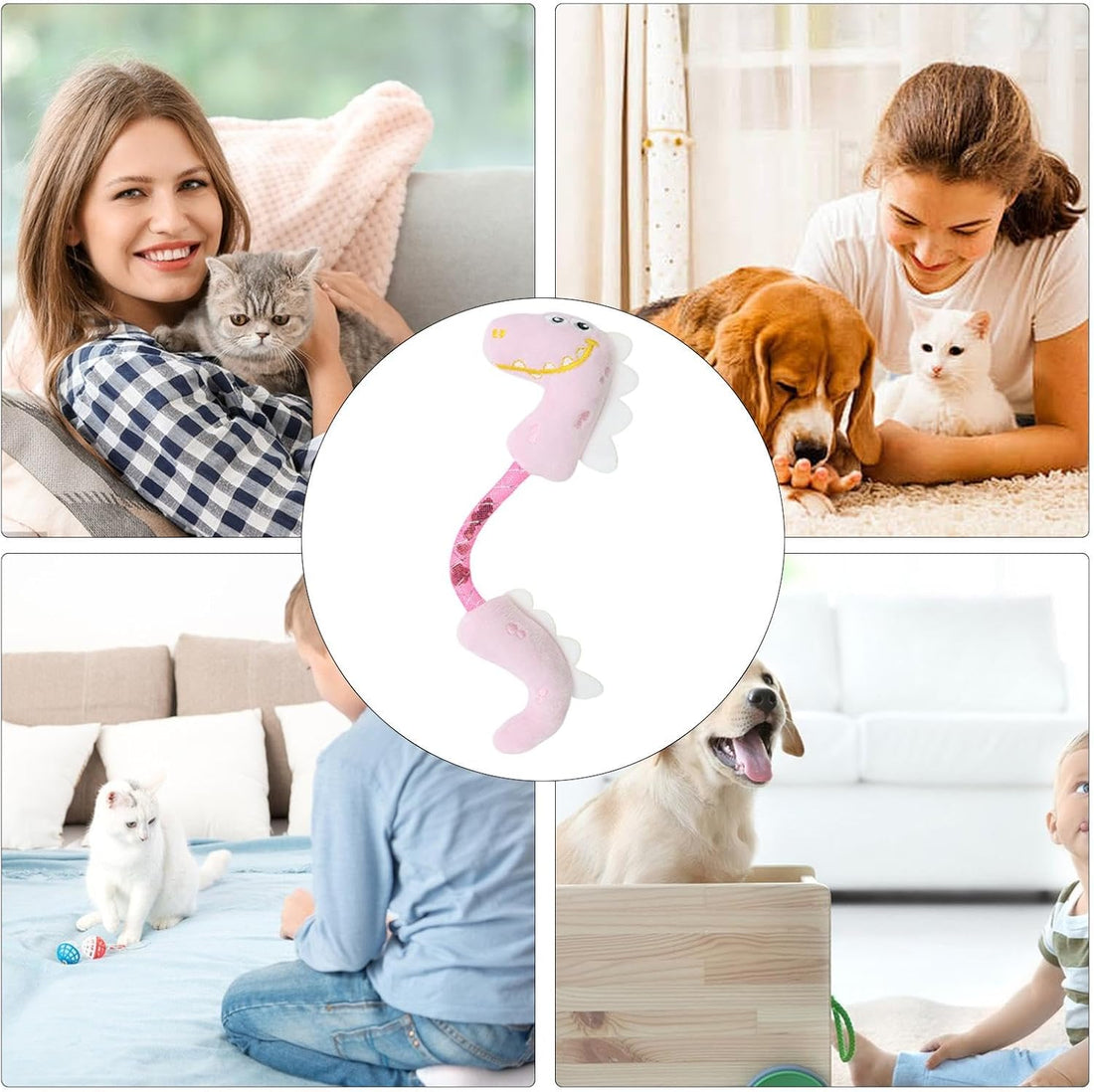 Pet Chew Rope Teeth Cleaning Interactive Kicker Toy
