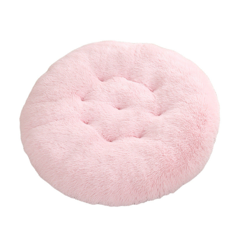 Pet Bed Round Plush Warm Sleeping Mat House Bed
