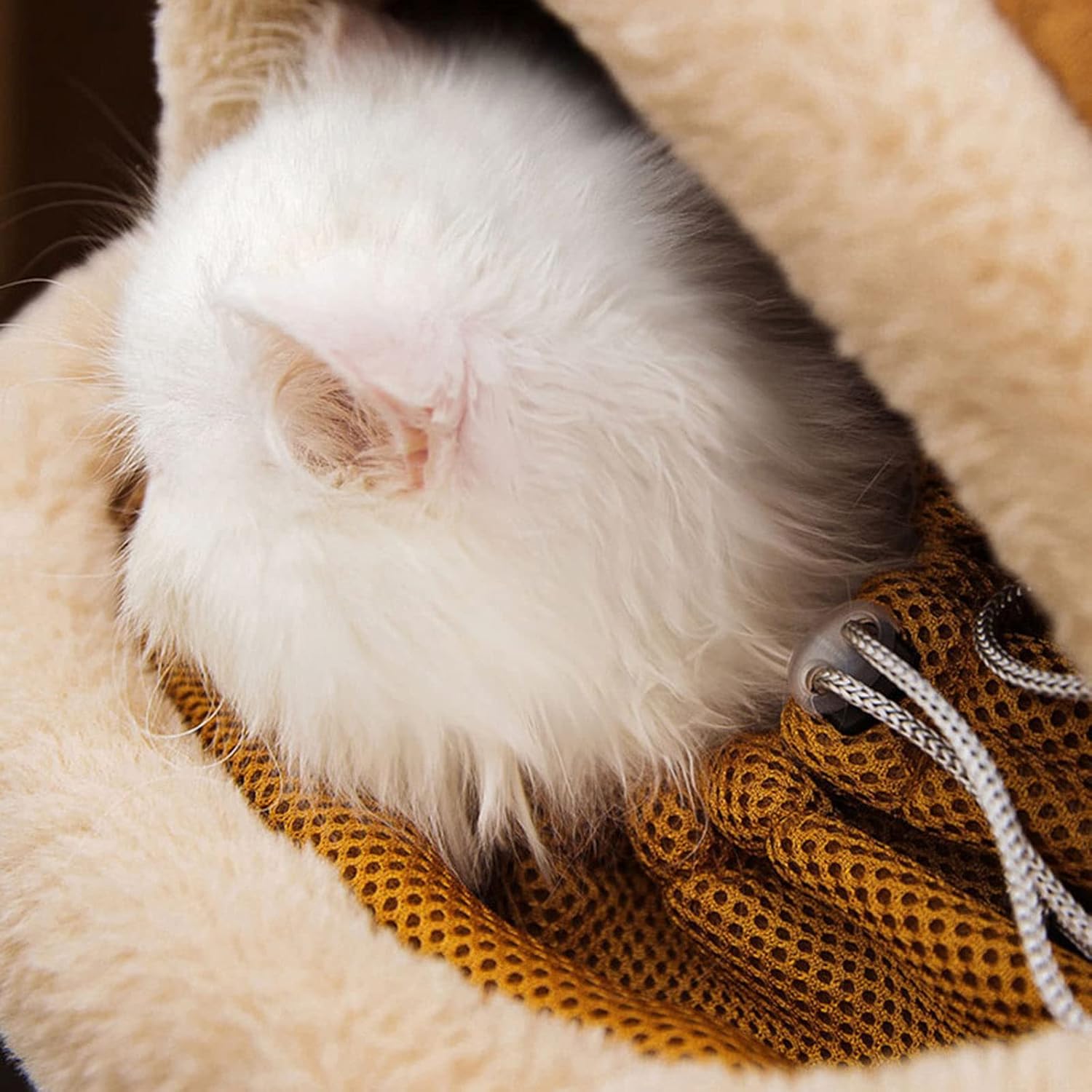 Pet Carrier Backpack Winter Plush Travel Outdoor Warm Bag