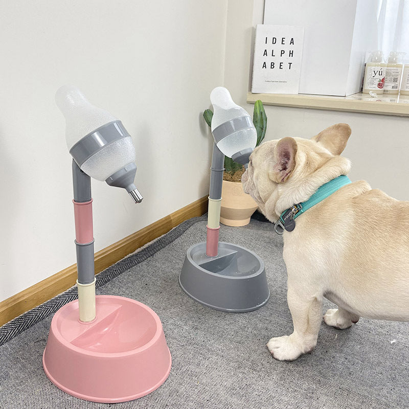 Pet Automatic Water Dispenser Adjustable Height Bowl Fountain